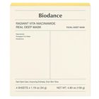 Biodance, Radiant Vita Niacinamide Real Deep Mask, rozświetlająca maska w płachcie, 4-34g