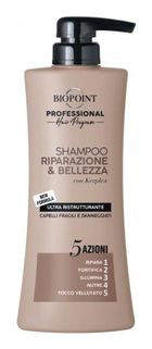 Biopoint, Professional Hair Program, szampon naprawczy do włosów suchych i matowych, 400 ml