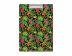 Biurfol, deska z klipem A4, flowers, 1 szt.