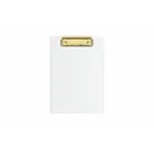 Biurfol, deska z klipem A5, biało-złoty