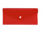 Biurfol, teczka koperta DL, satyna, czerwona