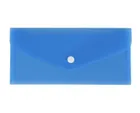 Biurfol, teczka koperta DL, satyna, niebieska