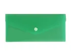 Biurfol, teczka koperta DL, satyna, zielona