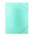 Biurfol, teczka z gumką, A4, pastelowy zielony, 1 szt.