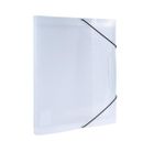 Biurfol, teczka z gumką A4, przezroczysta, 2 cm