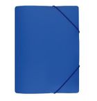 Biurfol, teczka z gumką, A4, szeroka, niebieska, 1 szt.