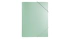 Biurfol, teczka z gumką A4, zieleń morandi, 1 szt.