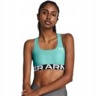 Biustonosz sportowy damski, niebieski, Under Armour