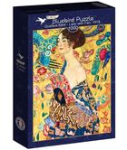 Bluebird Puzzle, Kobieta z wachlarzem, Gustave Klimt, puzzle, 1000 elementów