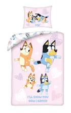 Bluey, 2-częściowy komplet pościeli bawełnianej, 160-200 cm