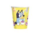 Bluey, kubeczki urodzinowe, 266 ml, 8 szt.