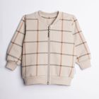 Bluza bomberka chłopięca, rozpinana, beżowa, Nicol