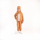 Bluza bomberka chłopięca, rozpinana, beżowa, Nicol