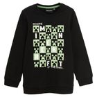 Bluza chłopięca, czarna, Minecraft