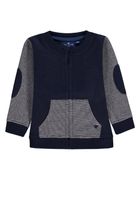 Bluza chłopięca, rozpinana, granatowo-szara, Tom Tailor