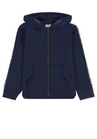 Bluza chłopięca z kapturem, niebieska, rozpinana, Tom Tailor