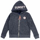 Bluza chłopięca z kapturem, rozpinana, grafitowa, Tom Tailor