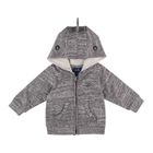 Bluza chłopięca z kapturem, rozpinana, szara, Tom Tailor