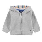 Bluza chłopięca z kapturem, rozpinana, szara, Tom Tailor