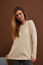 Bluza damska, beżowa, Moodo