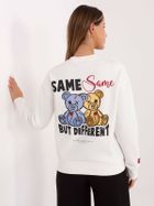 Bluza damska, biała, Sublevel