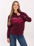 Bluza damska, bordowa, Sublevel