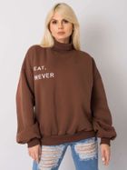 Bluza damska, brązowa, Ex Moda