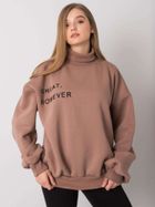 Bluza damska, brązowa, Ex Moda