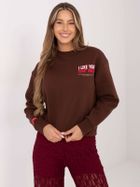 Bluza damska, brązowa, Sublevel