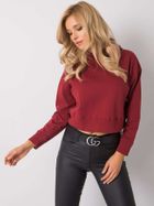 Bluza damska z kapturem, bordowa, Nie Znasz Mnie