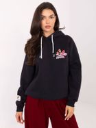 Bluza damska z kapturem, grafitowa, Sublevel