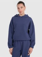 Bluza damska z kapturem, granatowa, 4F