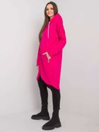 Bluza damska z kapturem, rozpinana, różowa, Relevance