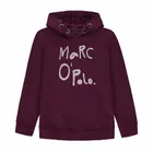Bluza dziecięca z kapturem, bordowa, Marc O'Polo