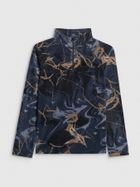 Bluza dziewczęca, polarowa, granatowa, 4F