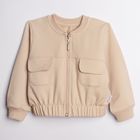 Bluza dziewczęca, rozpinana, beżowa, Nicol