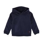 Bluza dziewczęca z kapturem, granatowa, cekiny, Tom Tailor