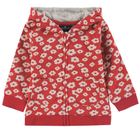 Bluza dziewczęca z kapturem, rozpinana, czerwona, Tom Tailor