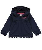 Bluza dziewczęca z kapturem, rozpinana, granatowa, Tom Tailor