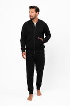 Bluza męska, rozpinana, czarna, Italian Fashion