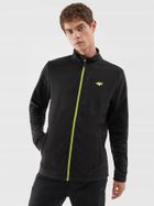 Bluza męska, rozpinana, polarowa, czarna, 4F