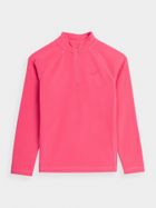 Bluza termoaktywna dziewczęca, polarowa, różowa, 4F