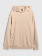 Bluza z kapturem, unisex, beżowa, 4F