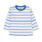 Bluzka chłopięca z długim rękawem, biała, Kanz