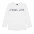 Bluzka chłopięca z długim rękawem, biała, Marc O'Polo