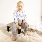 Bluzka chłopięca z długim rękawem, biała, Nicol