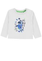 Bluzka chłopięca z długim rękawem, biała, Tom Tailor