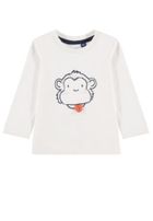 Bluzka chłopięca z długim rękawem, biała, Tom Tailor