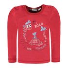 Bluzka chłopięca z długim rękawem, czerwona, Kanz