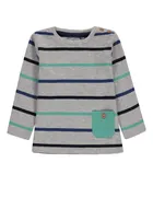 Bluzka chłopięca z długim rękawem, szara, Tom Tailor